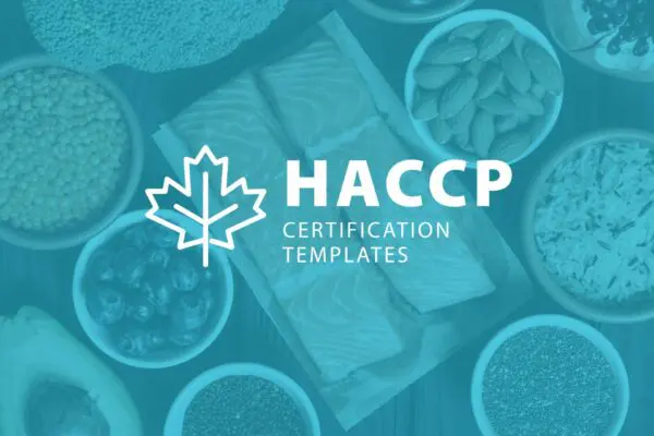 HACCP certification template image