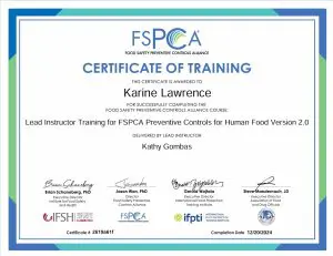 Karine's FSPCA V2 refresher training