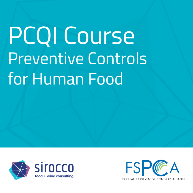 PCQI Blended Training Course Part 2 1 Day Course (FSPCA) Sirocco